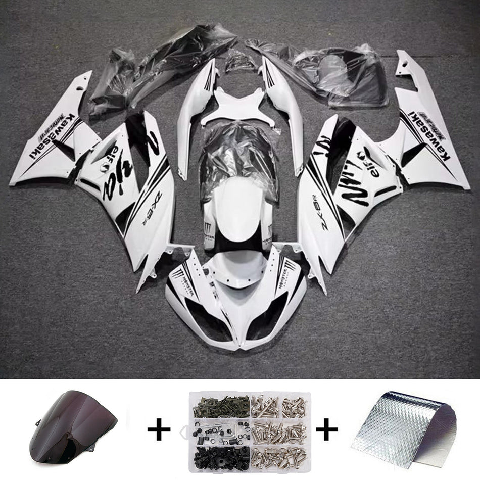 インジェクションフェアリングキット ボディワーク プラスチック ABS カワサキ ZX6R 636 2009-2012 に適合