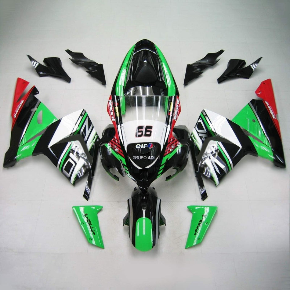 2004-2005 カワサキ ZX10R Amotopart インジェクションフェアリングキット ボディワーク プラスチック ABS #120