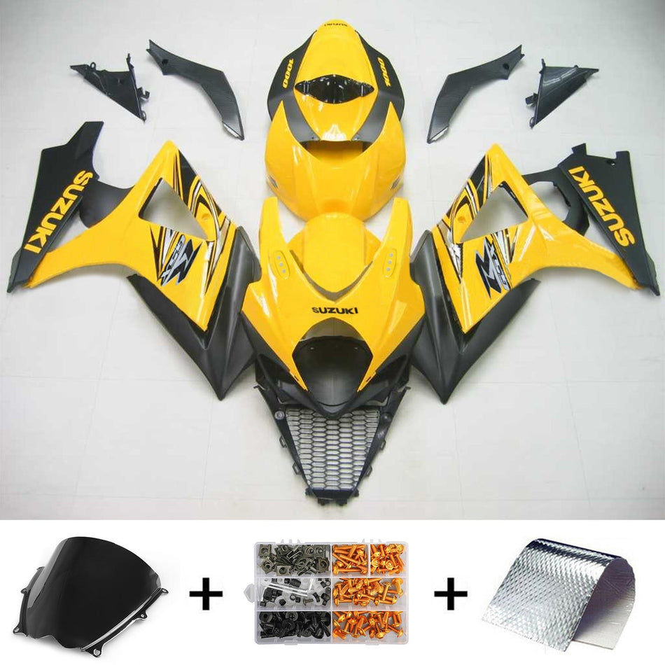 2007-2008 スズキ GSXR1000 K7 Amotopart インジェクションフェアリングキット ボディワーク プラスチック ABS #113