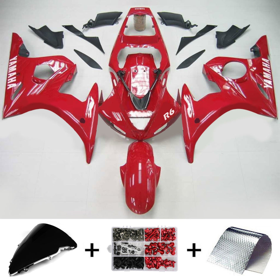 2003-2004 ヤマハ YZF 600 R6 2006-2009 R6S Amotopart インジェクションフェアリングキット ボディワーク プラスチック ABS #116