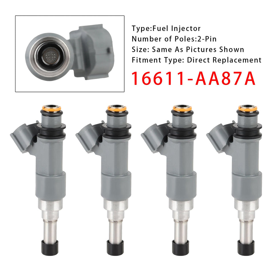 2015-2017 スバル レガシィ アウトバック 2.5L H4 4個 燃料インジェクター 16611-AA87A