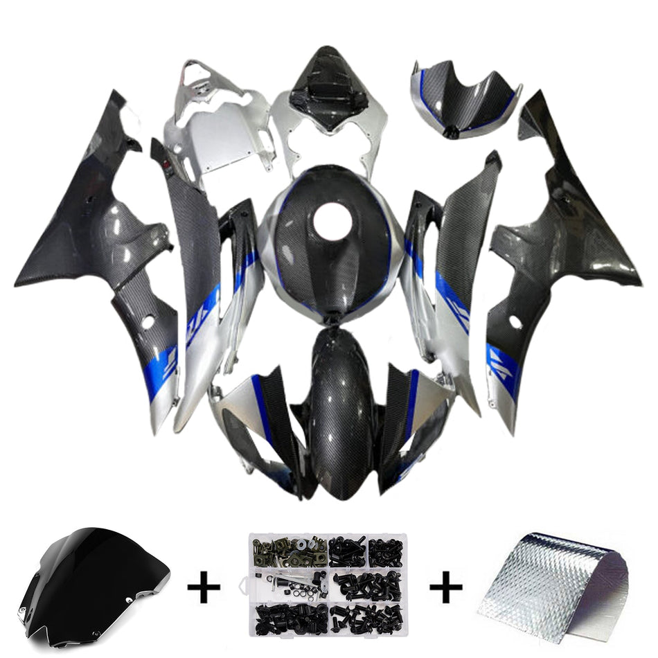 インジェクションフェアリングキット ボディワーク プラスチック ABS ヤマハ YZFR6 YZF-R6 2008-2016用
