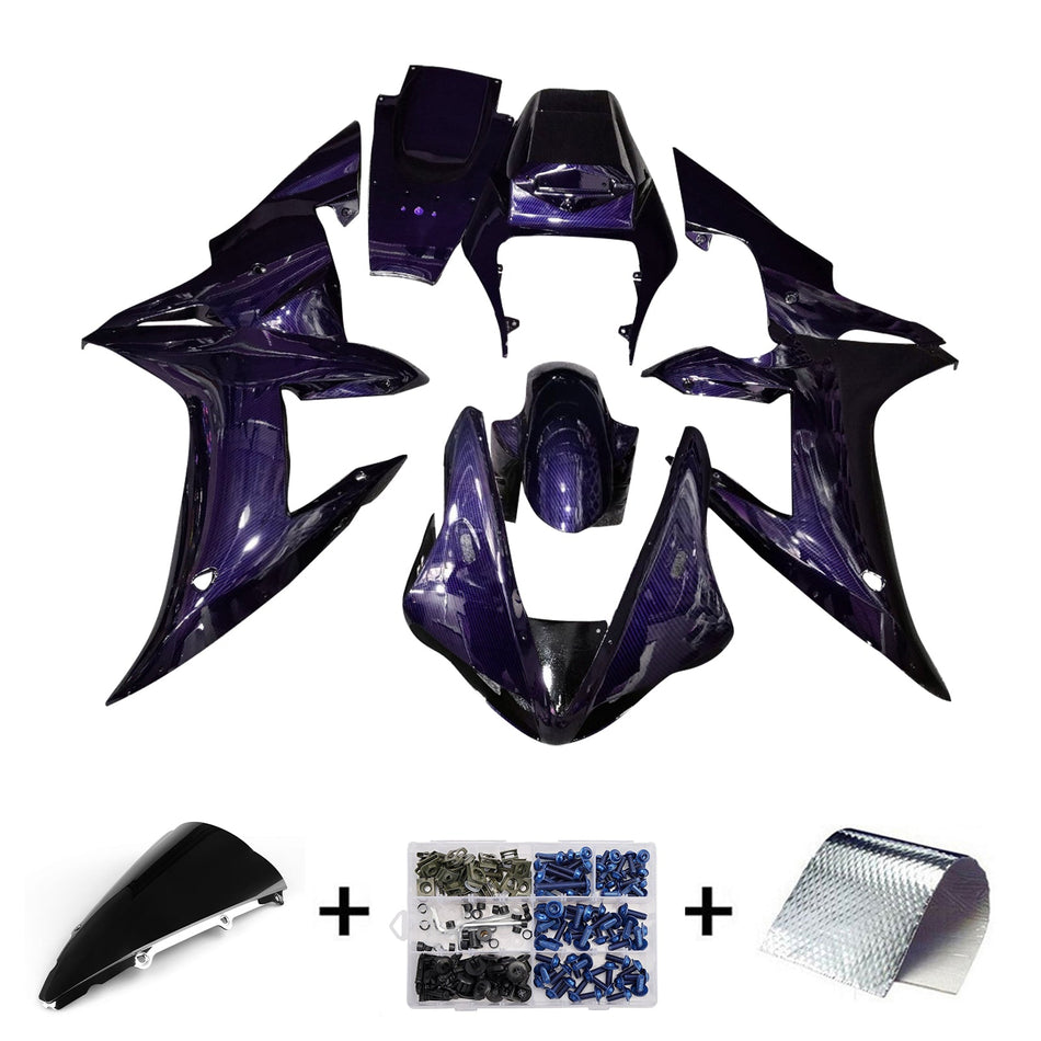 インジェクションフェアリングキット ボディワーク プラスチック ABS ヤマハ YZFR1 YZF-R1 2002-2003用