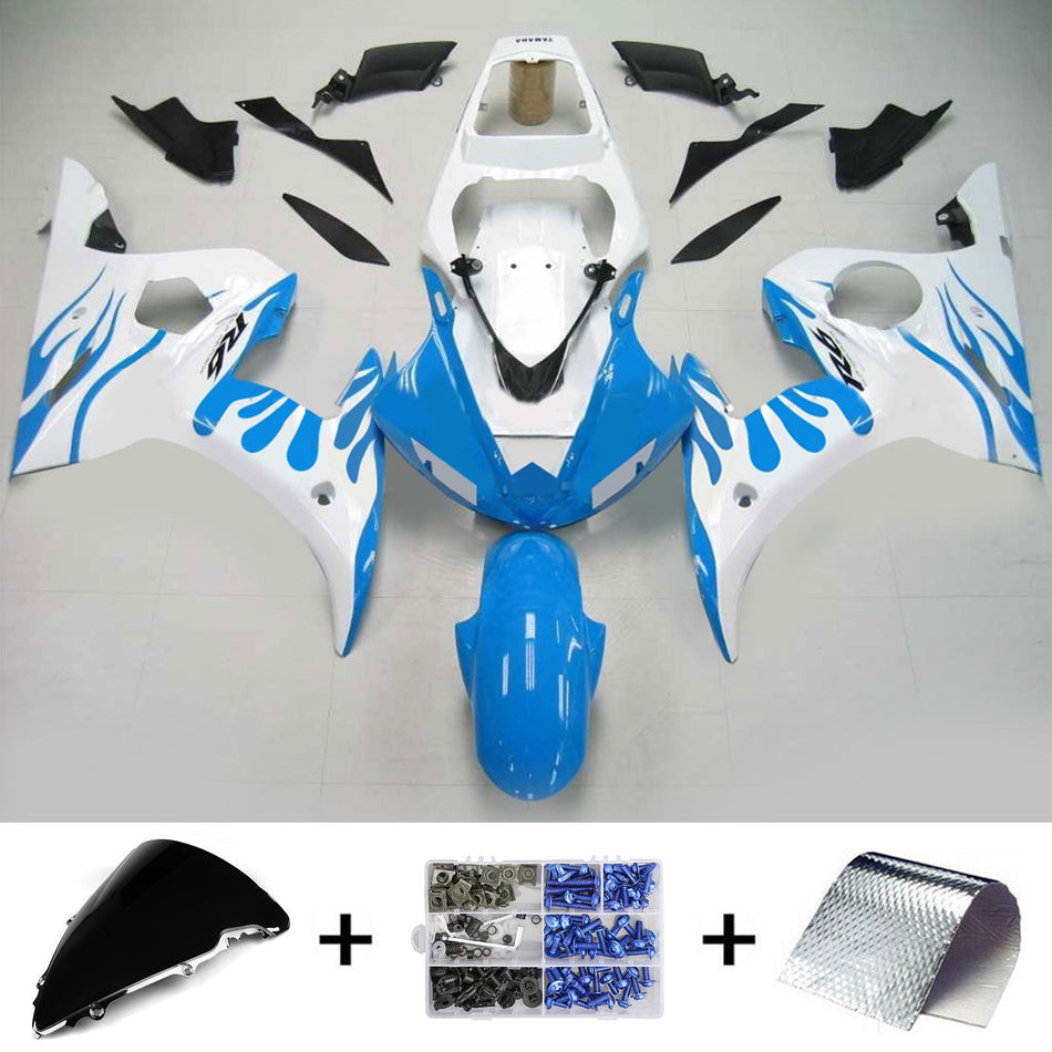2003-2004 ヤマハ YZF 600 R6 2006-2009 R6S Amotopart インジェクションフェアリングキット ボディワーク プラスチック ABS #138