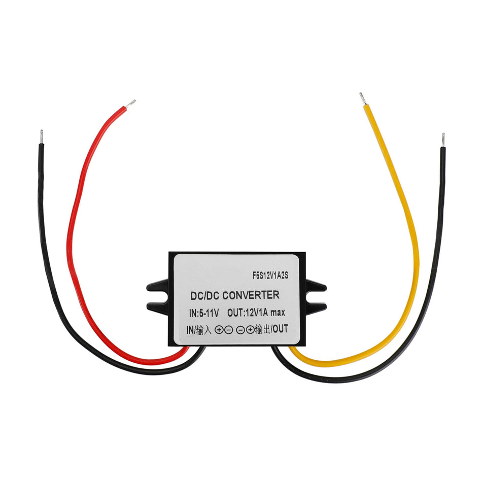 DC-DC 6V-12V 1A 12W ステップアップカー電源コンバータレギュレータ防水