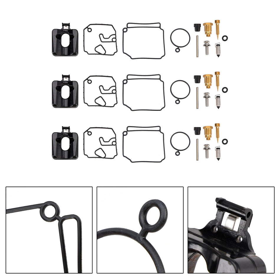 ヤマハ40HP＆50HP 2ストローク船外機キャブレター用燃料ポンプ修理キット3個