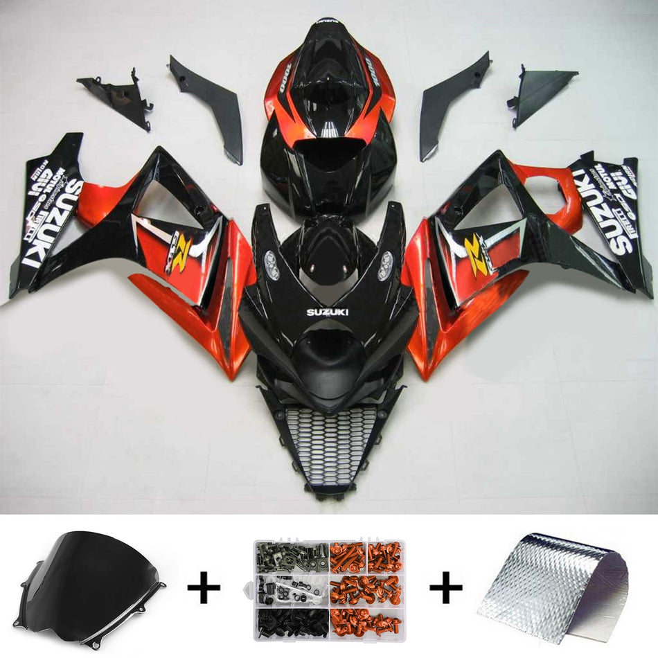 2007-2008 スズキ GSXR1000 K7 Amotopart インジェクションフェアリングキット ボディワーク プラスチック ABS #101