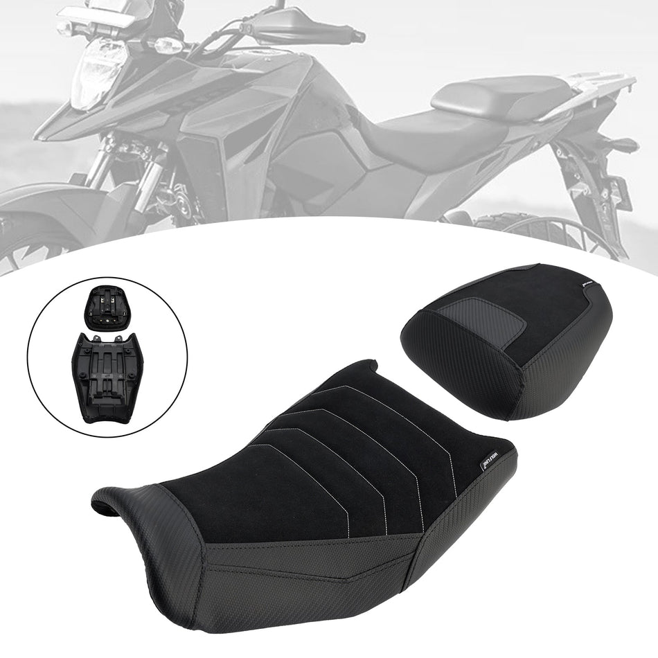 2024-2025 スズキ V-Strom250Sx 用 フロント下部リアシート（運転席・助手席）ブラック