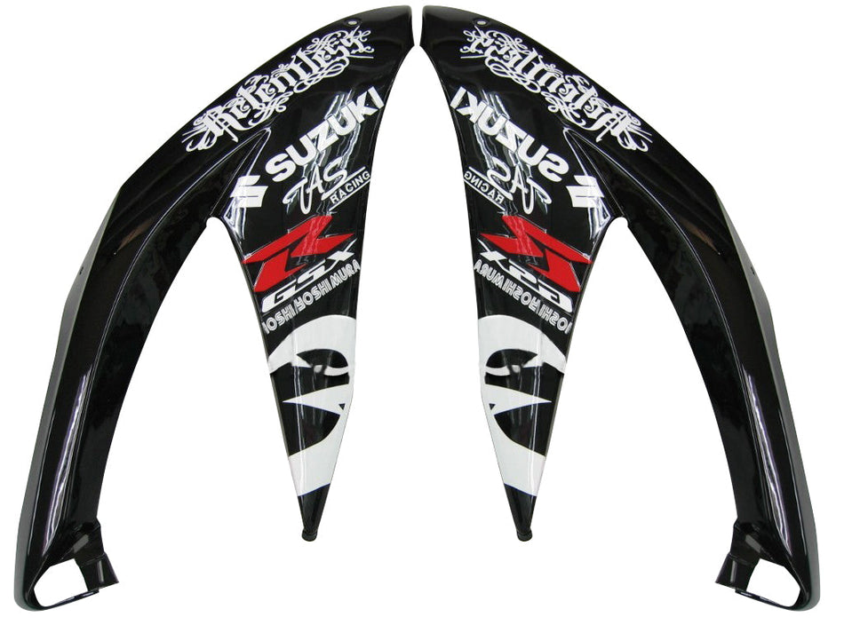 2008-2010 スズキ GSXR 600 750 ブラック レッド リレントレス レーシング フェアリング ジェネリック
