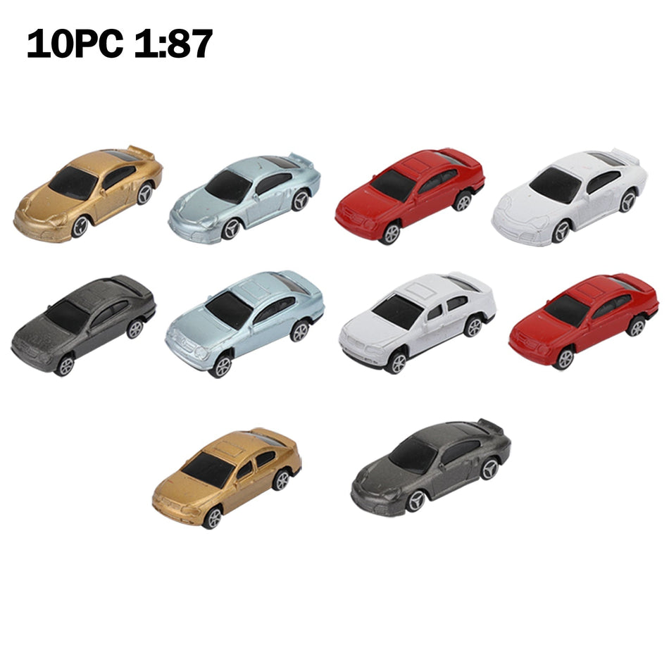 10/50個 HOスケール モデルカー 1:87 建物 電車 風景 建築モデル
