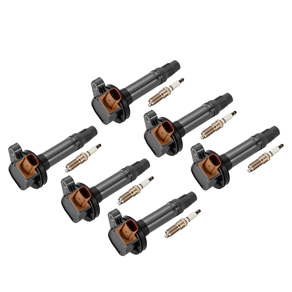 2013-2015 フォード フレックス トーラス / リンカーン MKS MKT 3.5L 6x イグニッションコイル + スパークプラグ UF646