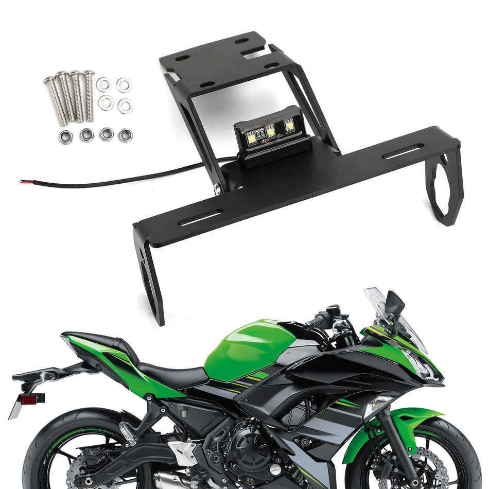 オートバイのナンバープレートホルダーブラケット カワサキ Z650 Ninja 650 2017-2020 汎用