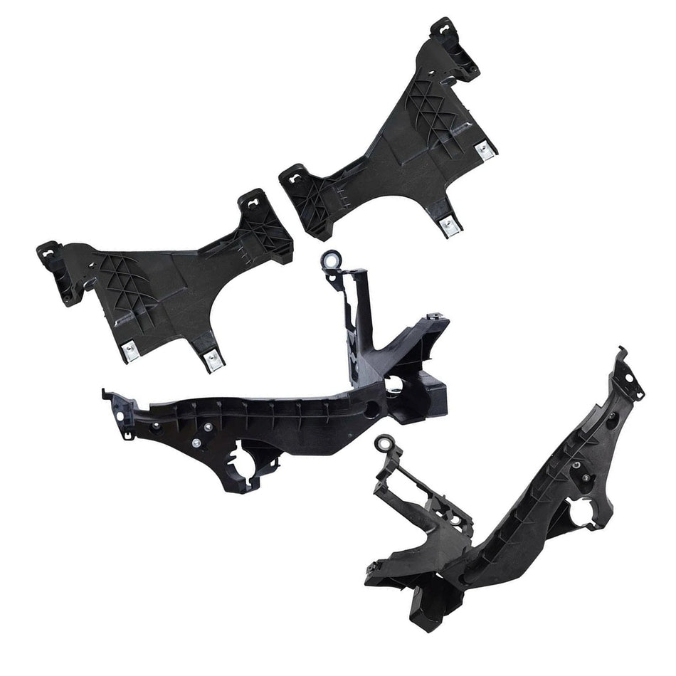 2013-2016 Audi A4 Quattro フェイスリフト 4PCS フロントヘッドライトマウントサポートプレートブラケット