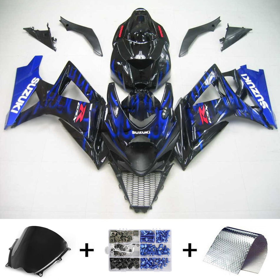 2007-2008 スズキ GSXR1000 K7 Amotopart インジェクションフェアリングキット ボディワーク プラスチック ABS #124