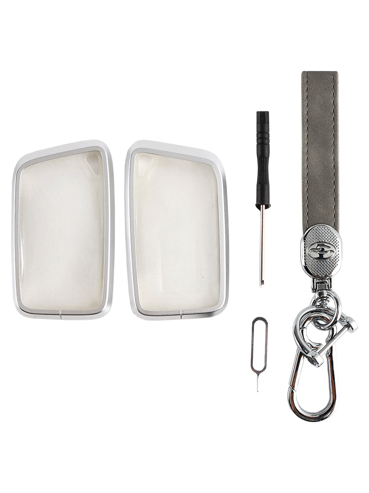 レクサス IS GS ES RX 合金アルミニウム TPU ソフトフィルム カーキー グレー ケース カバー