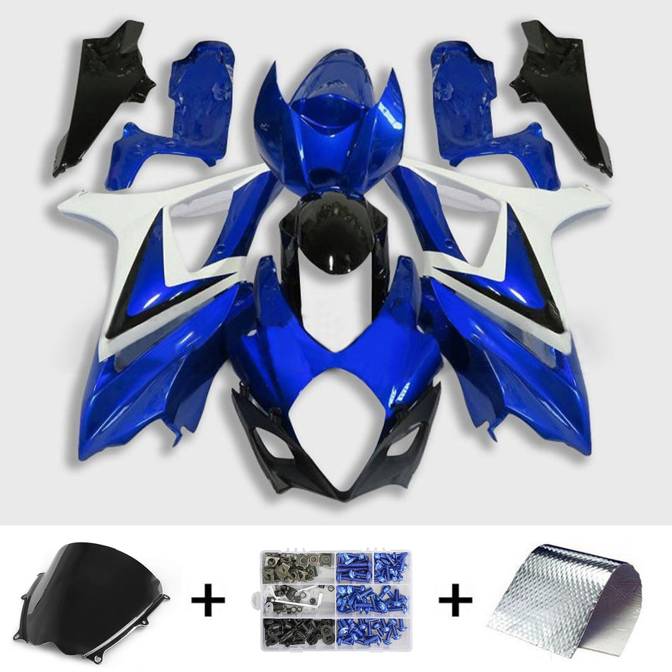 2007-2008 スズキ GSXR1000 K7 Amotopart インジェクションフェアリングキット ボディワーク プラスチック ABS #105