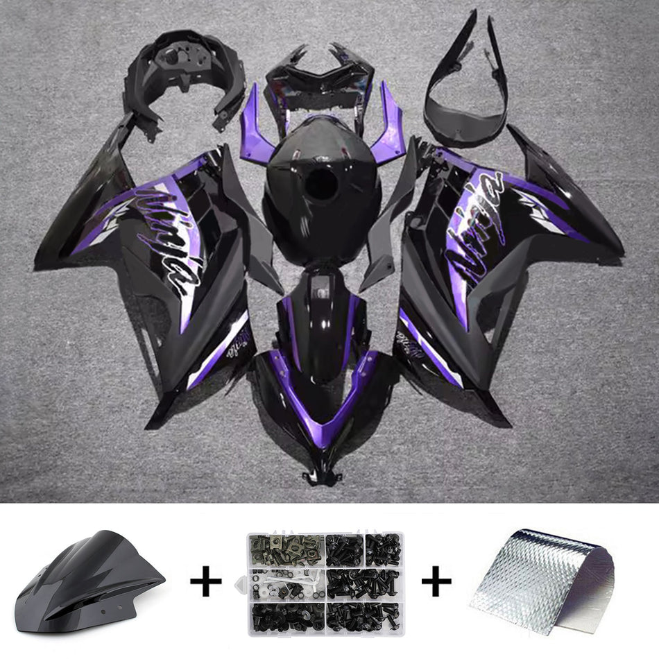 インジェクションフェアリングキット ボディワーク プラスチック ABS カワサキ EX300 Ninja300 2013-2024 に適合
