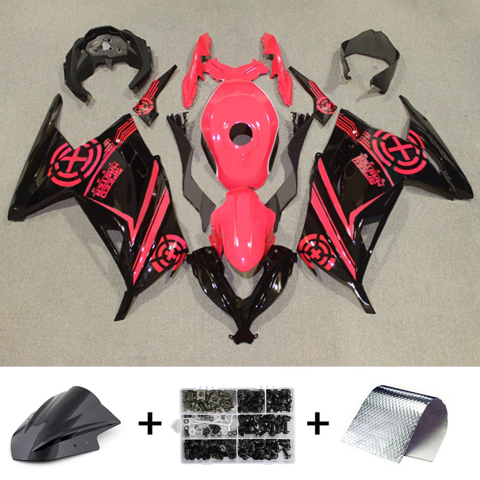 インジェクションフェアリングキット ボディワーク プラスチック ABS カワサキ EX300 Ninja300 2013-2024 に適合