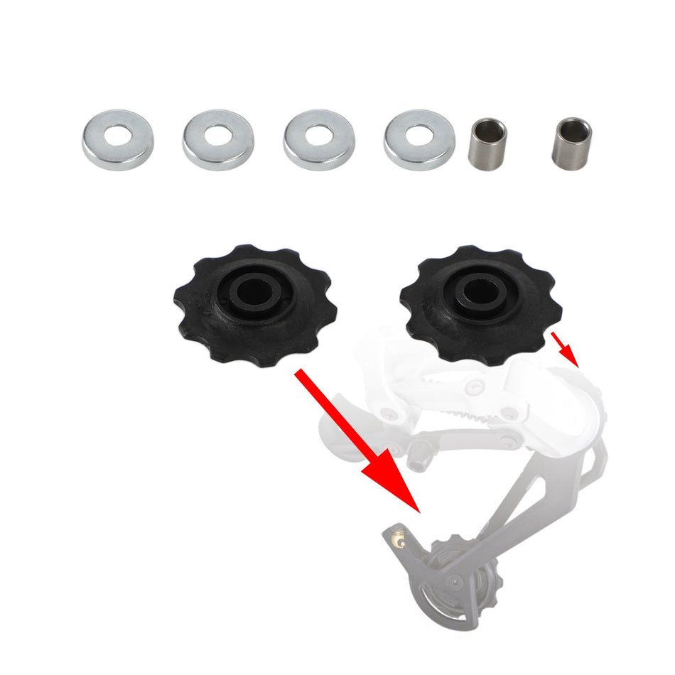 6mm ディレイラー ジョッキーホイール プーリー変換キット ヴィンテージ シンプレックス サンツアー用