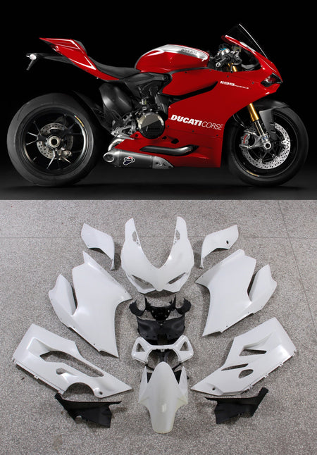 Generic Fit For Ducati 1199 (2012-2015) Bodywork Fairing ABS Injection Molding 5 Style