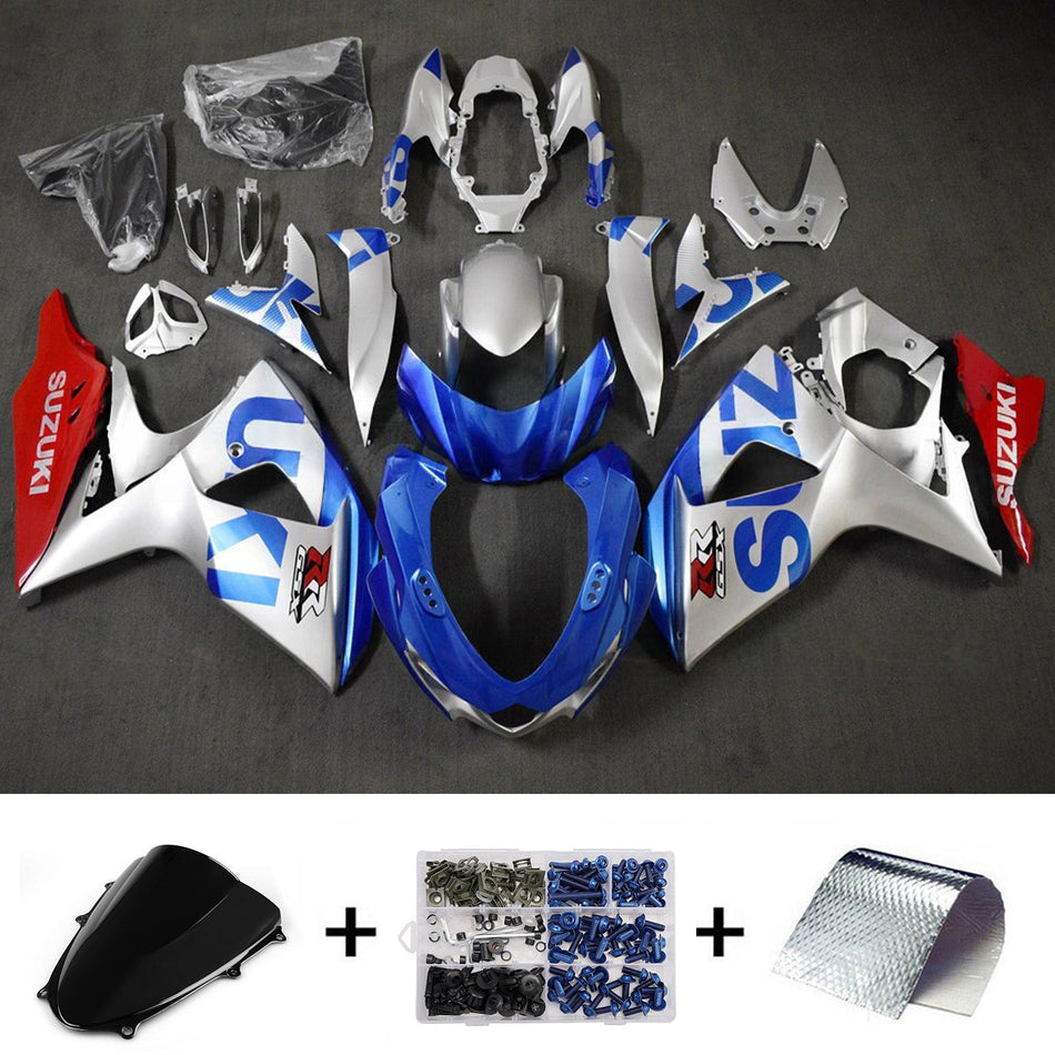 スズキ GSXR1000 2009-2016 K9用 インジェクションフェアリングキット ボディワーク プラスチック ABS
