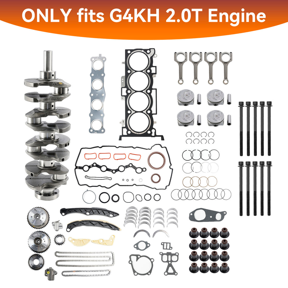 2015–2020 ヒュンダイ エラントラ (AD) G4KH 2.0T エンジン リビルド キット (クランクシャフト コンロッド タイミング キット付き)