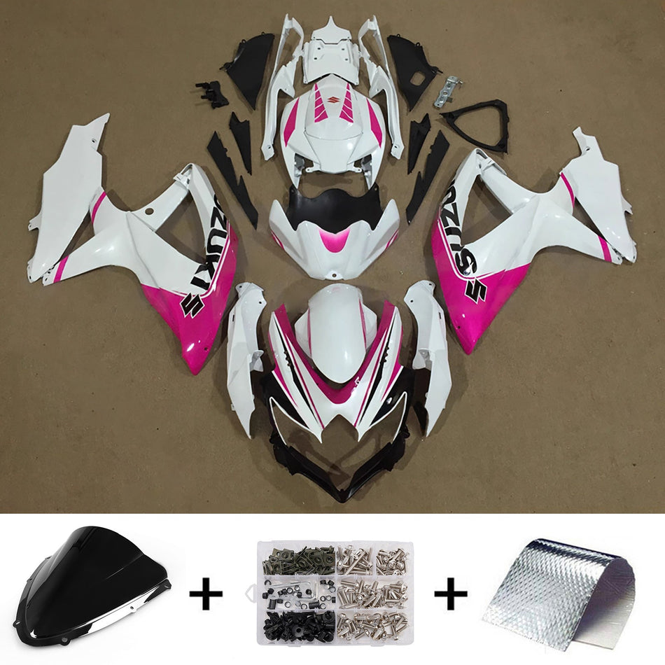 スズキ GSXR 600/750 2008-2010 K8 用 インジェクションフェアリングキット ボディワーク プラスチック ABS