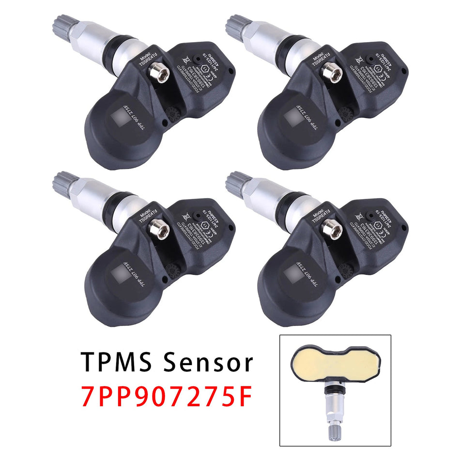 4X TPMS タイヤ空気圧センサー アウディ A4 A6 A8 Q7 R8 ポルシェ フェラーリ 7PP907275F