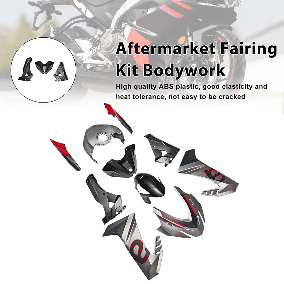 Aprilia RS457 2024-2025 10#用インジェクションABSプラスチックボディワークフェアリングキット