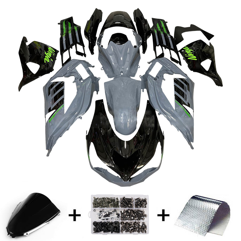 インジェクションフェアリングキット ボディワーク Kawasaki ZX14R ZZR1400 2012-2025 に適合