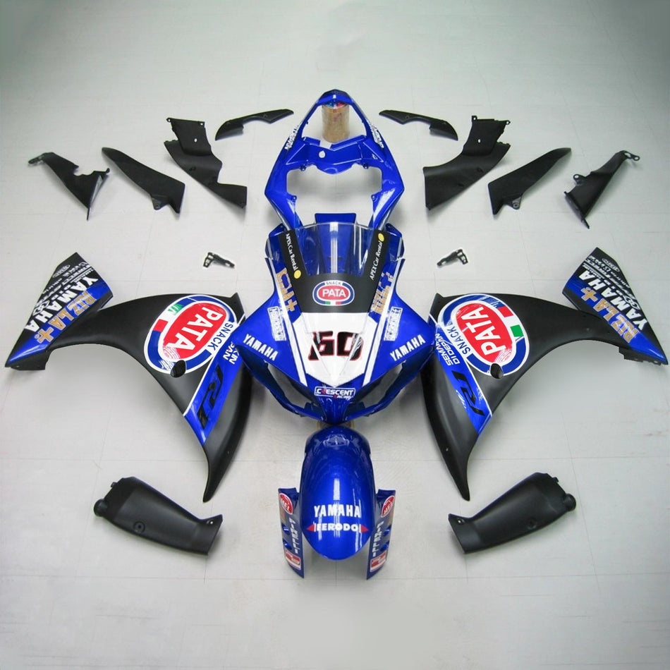 2012-2014 ヤマハ YZF 1000 R1 Amotopart インジェクションフェアリングキット ボディワーク プラスチック ABS #135