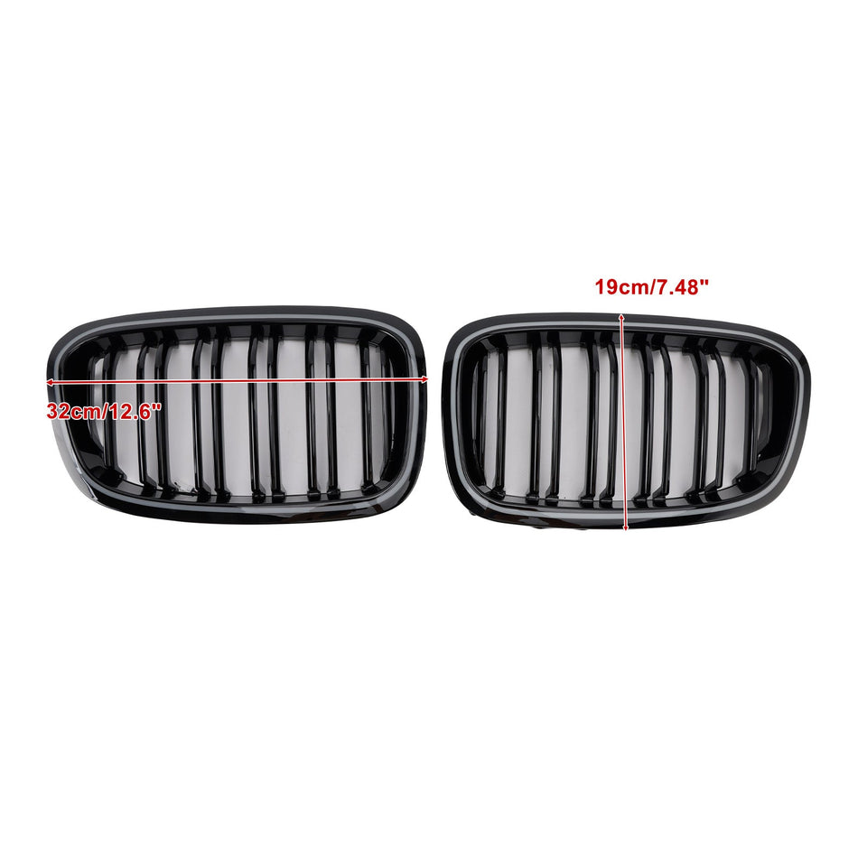2012-2014 BMW 1シリーズ F20 F21 フロントバンパーキドニーグリル 2個セット 551137239021