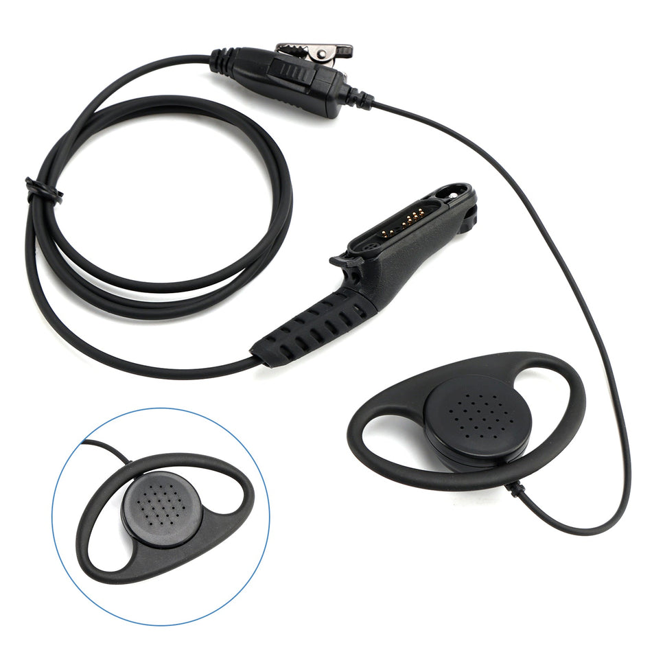 D型大型イヤーフックヘッドセット R7-018-D（R7、R7A、MXP600、ION、APXN70、APXN50、APXN30用）