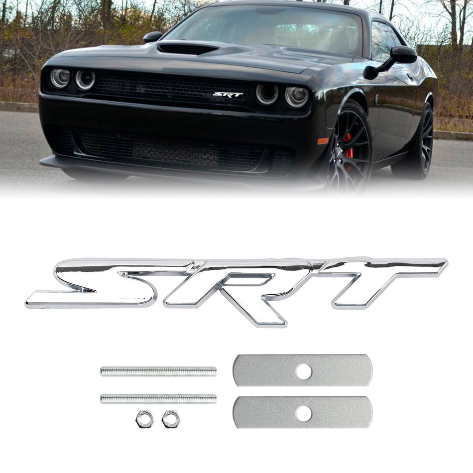 チャージャー チャレンジャー SRT 用 シルバー フロントグリル SRT エンブレム デカール バッジ