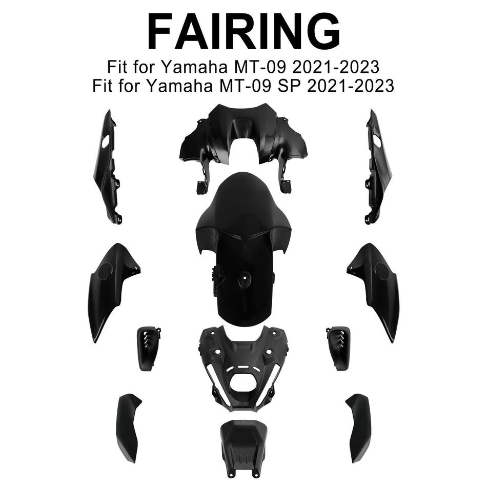 ヤマハ MT-09 / MT-09 SP 2021-2023 ボディワークフェアリングインジェクション未塗装