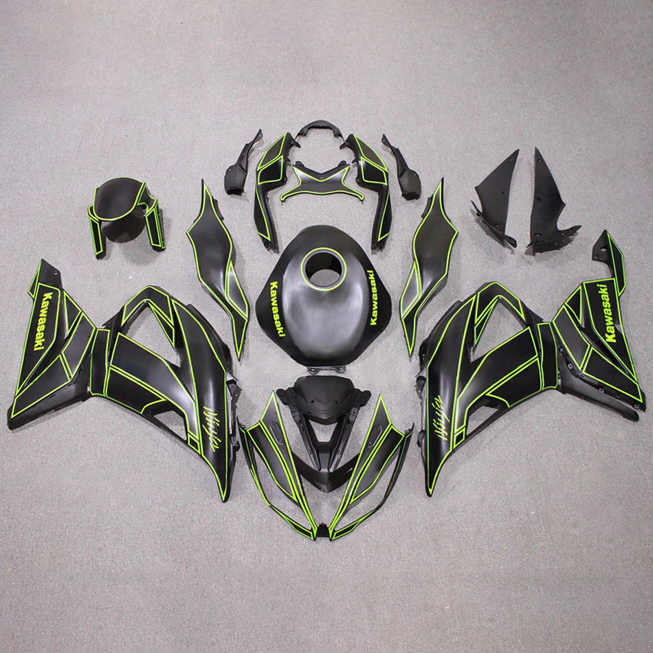 インジェクションフェアリングキット ボディワーク プラスチック ABS カワサキ ZX6R 636 2013-2018 に適合