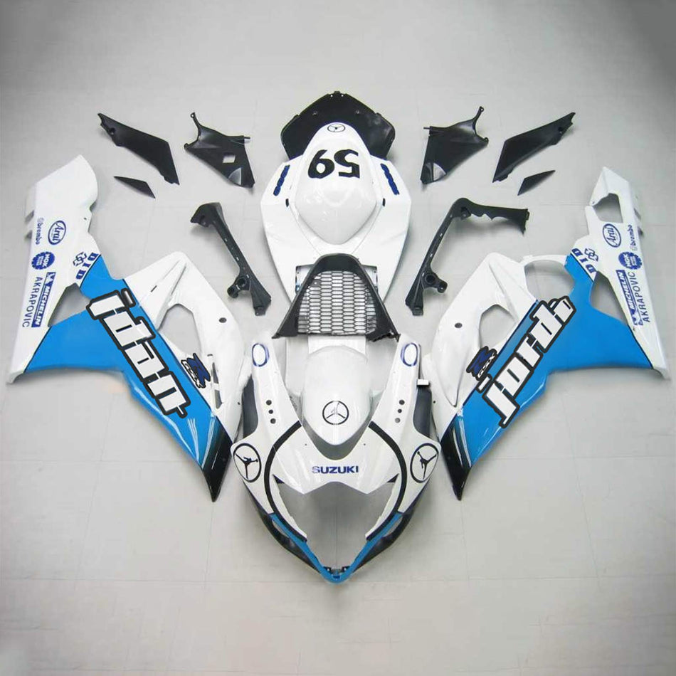 2005-2006 スズキ GSXR1000 K5 Amotopart インジェクションフェアリングキット ボディワーク プラスチック ABS #122