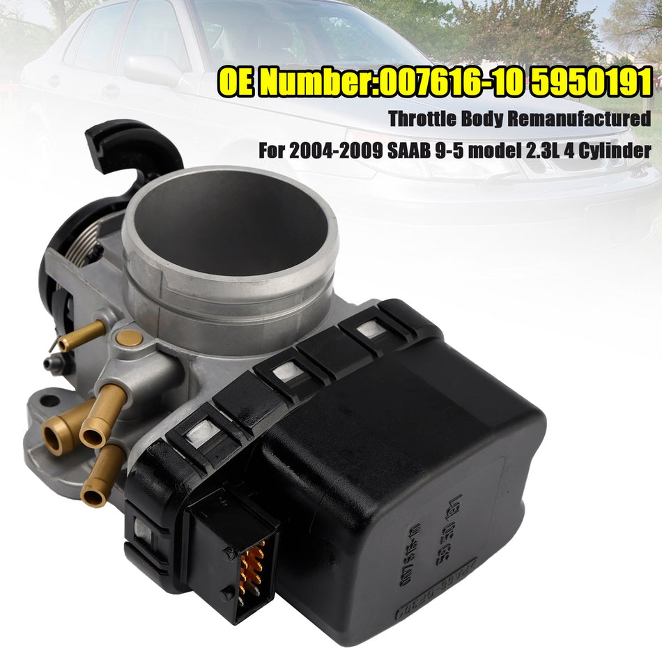 スロットルボディ 5950191 00761610 サーブ 9-5 モデル 2.3L 4 気筒 2004-2009 用