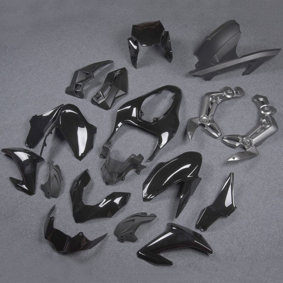 2017-2019 カワサキ Z900 グロスブラック インジェクション プラスチック ボディワーク ジェネリック