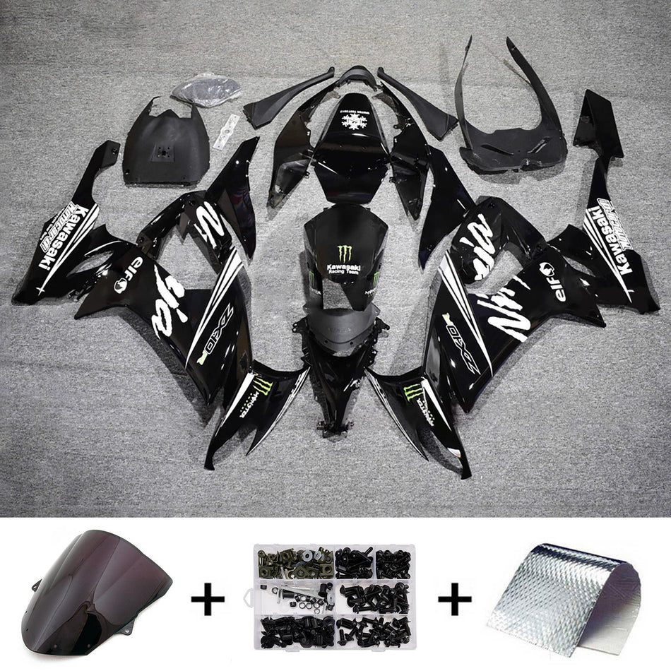 インジェクションフェアリングキット ボディワーク プラスチック ABS カワサキ ZX10R 2008-2010 に適合
