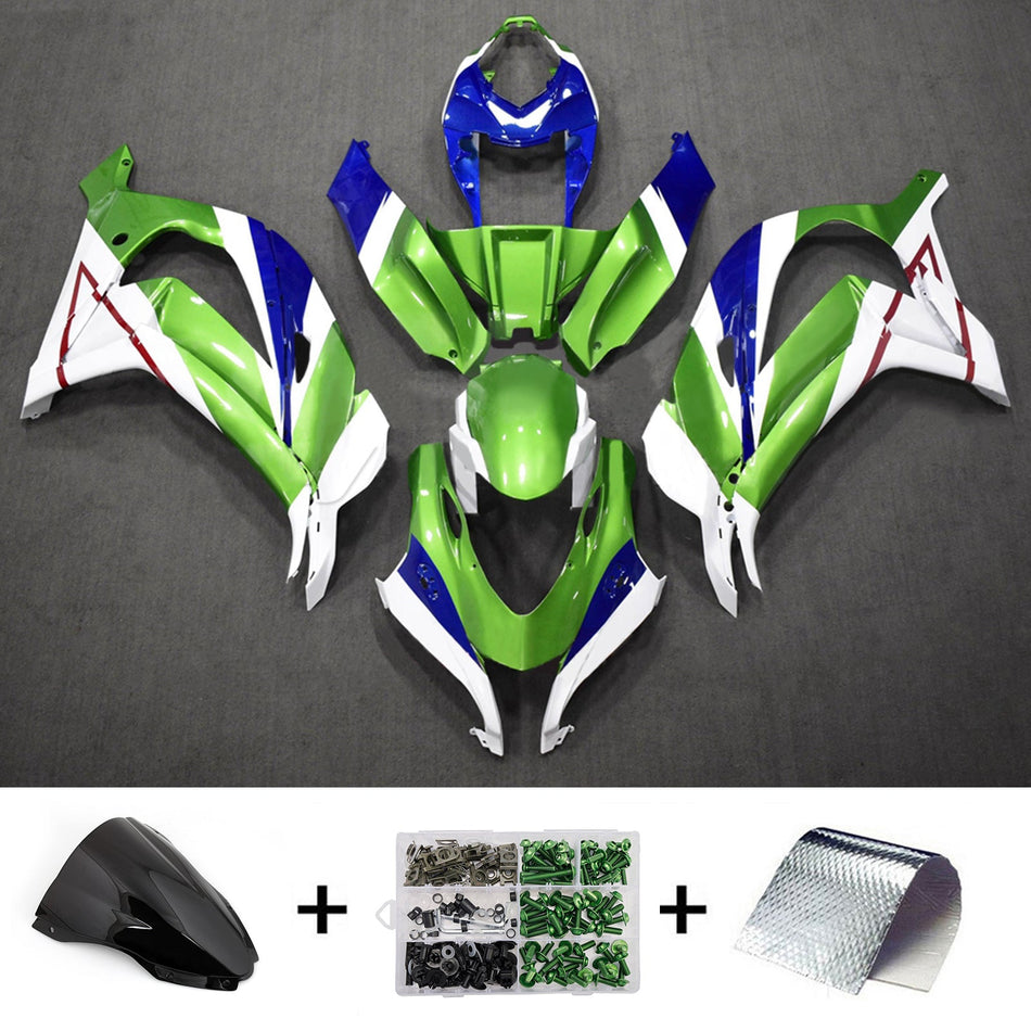 インジェクションフェアリングキット ボディワーク プラスチック ABS カワサキ ZX10R 2016-2020 に適合