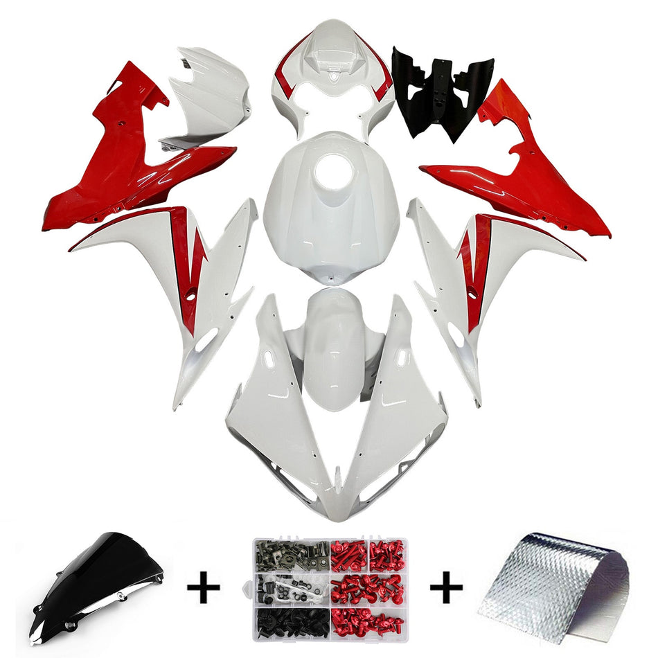 インジェクションフェアリングキット ボディワーク プラスチック ABS ヤマハ YZFR1 YZF-R1 2004-2006用