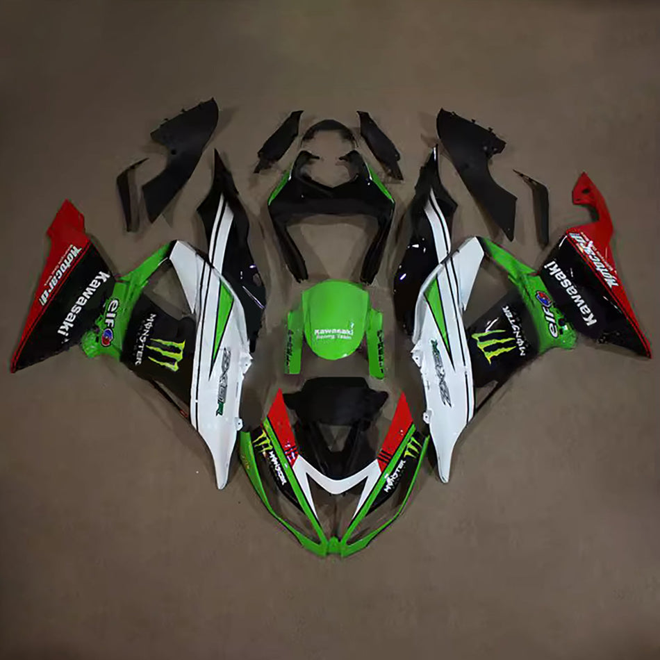 インジェクションフェアリングキット ボディワーク プラスチック ABS カワサキ ZX6R 636 2013-2018 に適合
