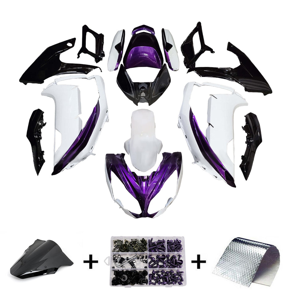 インジェクションフェアリングキット ボディワーク プラスチック ABS カワサキ ER-6F Ninja650 2012-2016 に適合