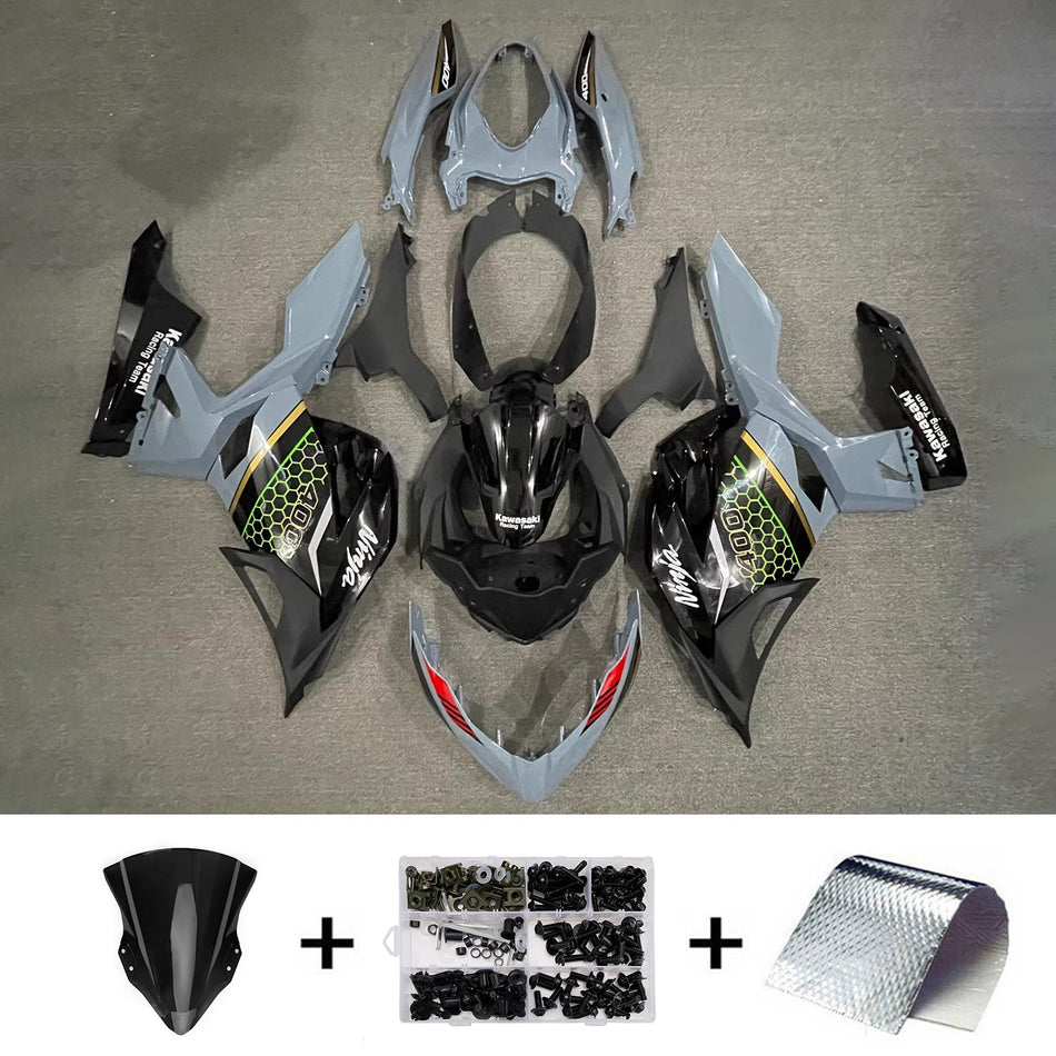 インジェクションフェアリングキット ボディワーク プラスチック ABS カワサキ EX400 Ninja400 2018-2024 に適合