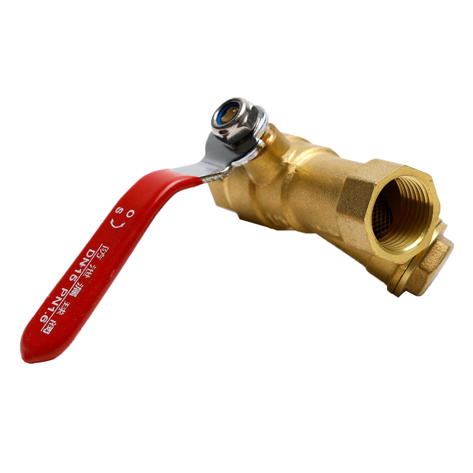 1/2" BSP 真鍮 Y タイプ ストレーナー フィルター ボール バルブ イコール メス スレッド