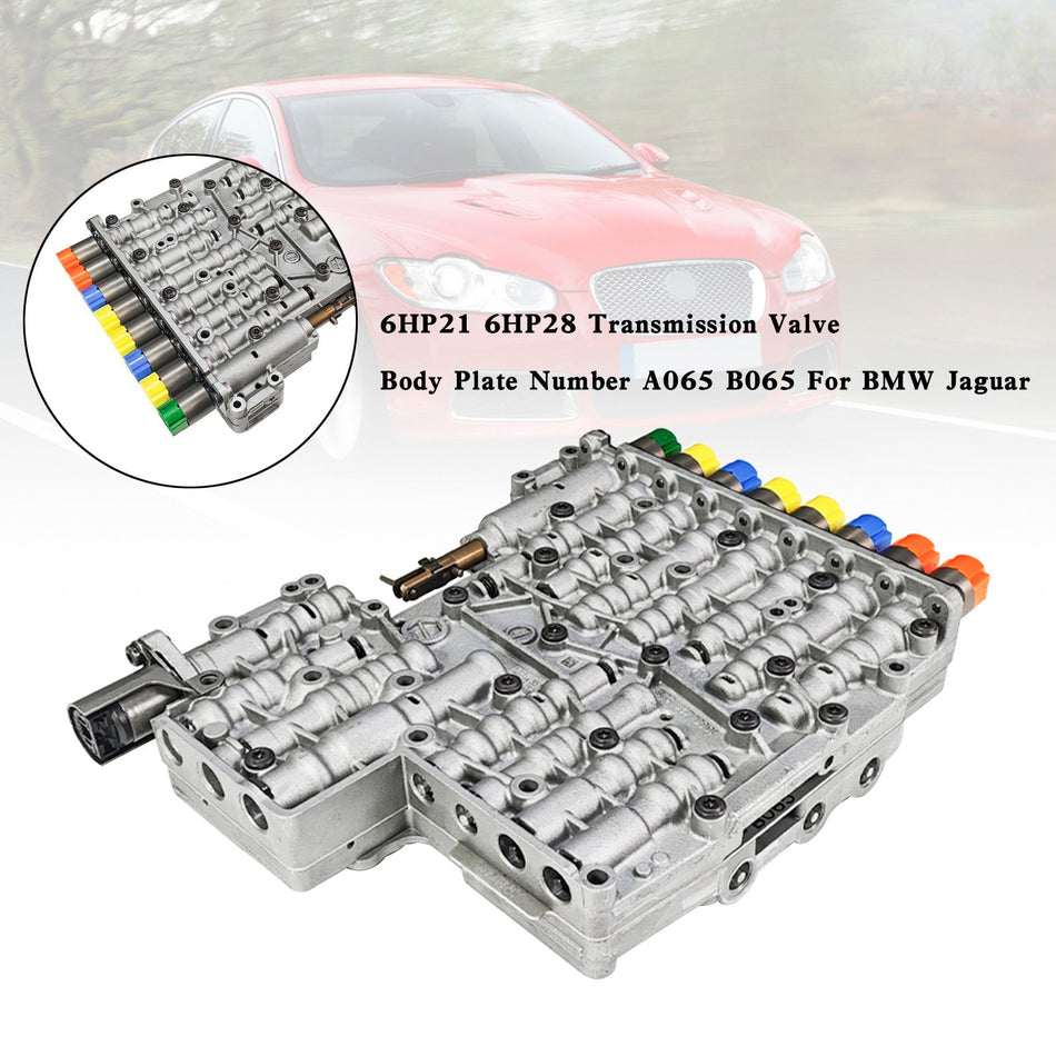 JAGUAR XF 2007-2010 6 SP RWD V6 3.0L 6HP21 6HP28 トランスミッション バルブ ボディ プレート番号 A065 B065