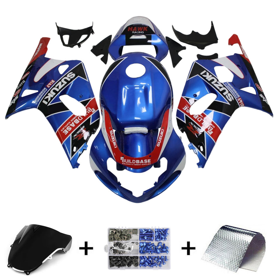 2001-2003 スズキ GSXR600 2000-2003 GSXR750 K1 インジェクションフェアリングキット ボディワーク