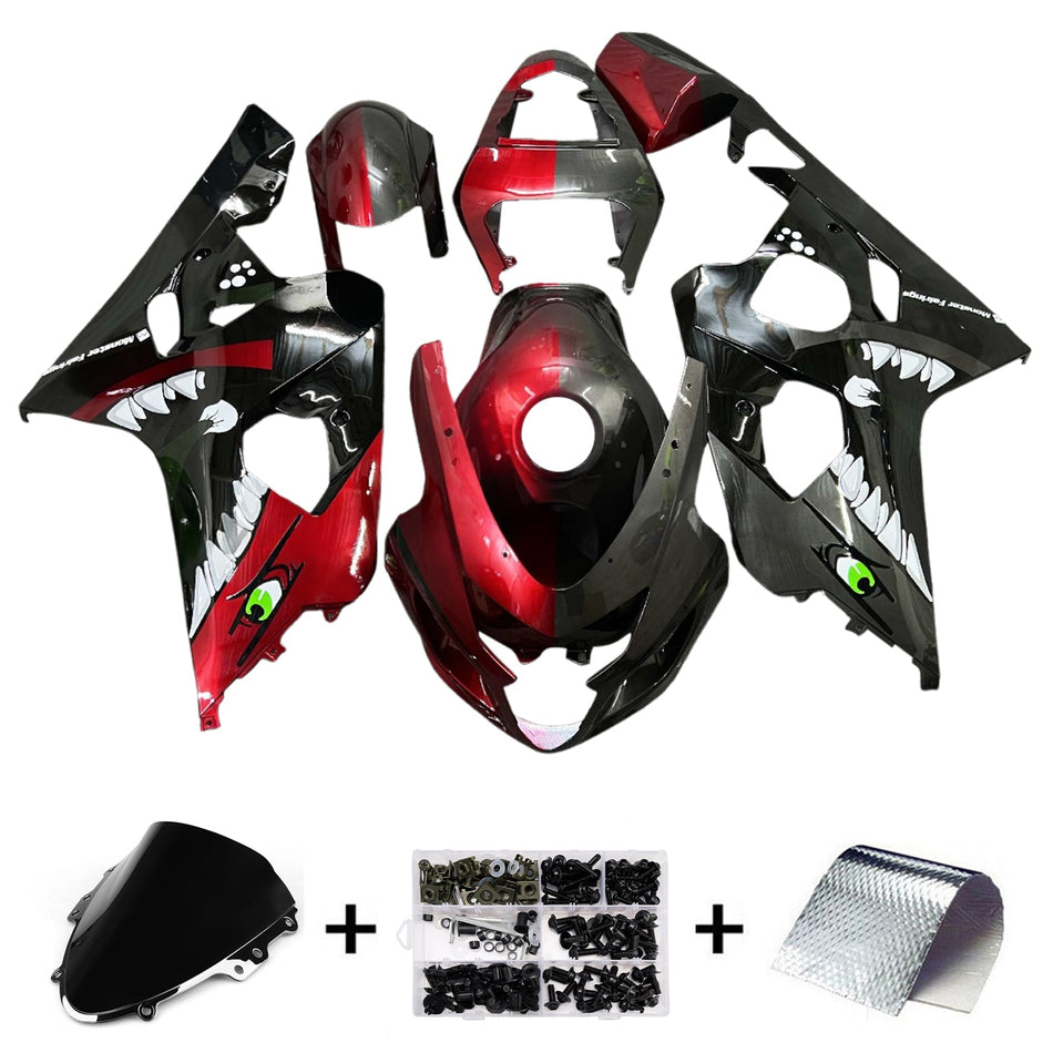 スズキ GSXR 600/750 2004-2005 K4 用 インジェクションフェアリングキット ボディワーク プラスチック ABS