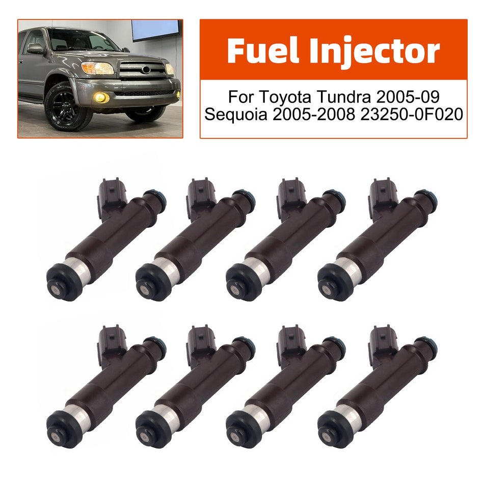 トヨタ タンドラ 2005-2009、セコイア 2005-2008 用燃料インジェクター 8個セット 23250-0F020